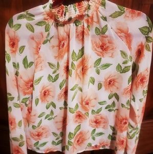 Floral high neck top from forever 21